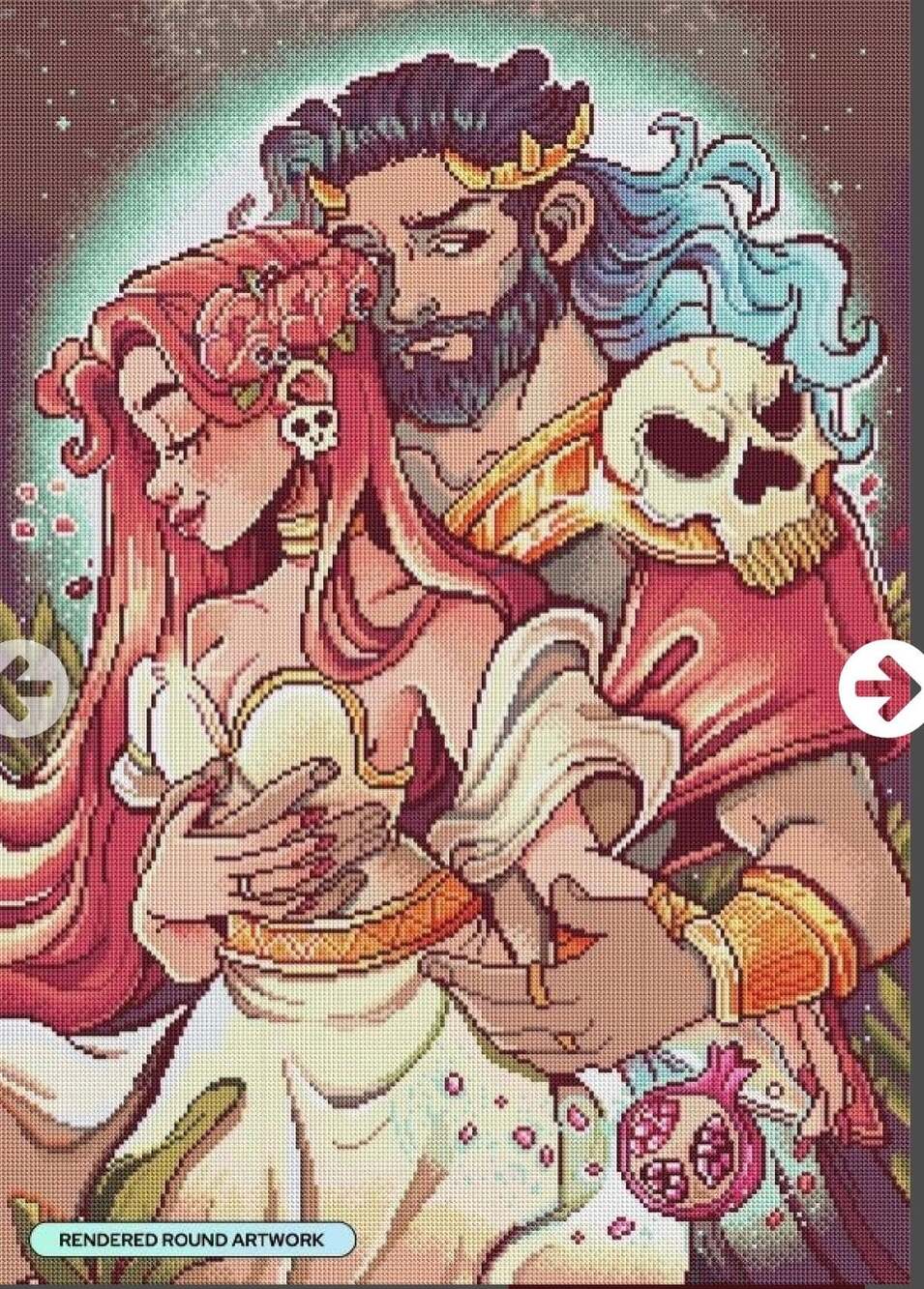 Diamond Art Club Hades And Persephone Diamond Painting Kit